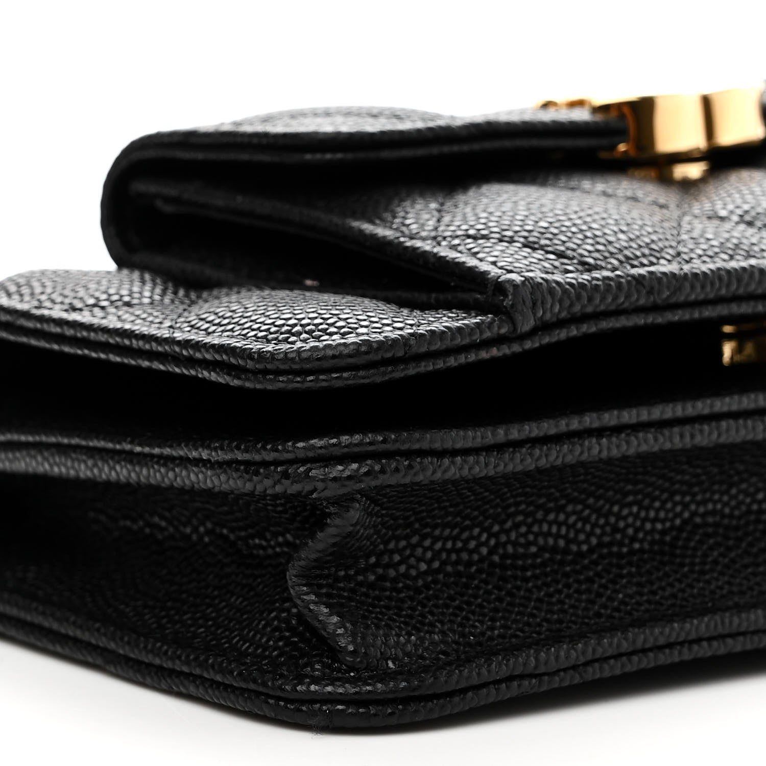 Chanel Caviar Quilted Pocket Twins Clutch With Chain Black 11 of 13