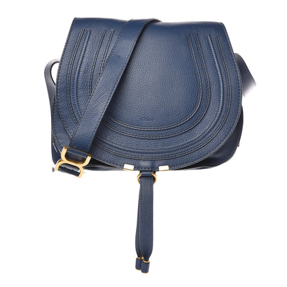 Chloe Calfskin Medium Marcie Round Crossbody Bag Royal Navy 1 of 13