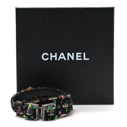 Chanel Tweed CC Belt 80 32 Black Multicolor 4 of 4
