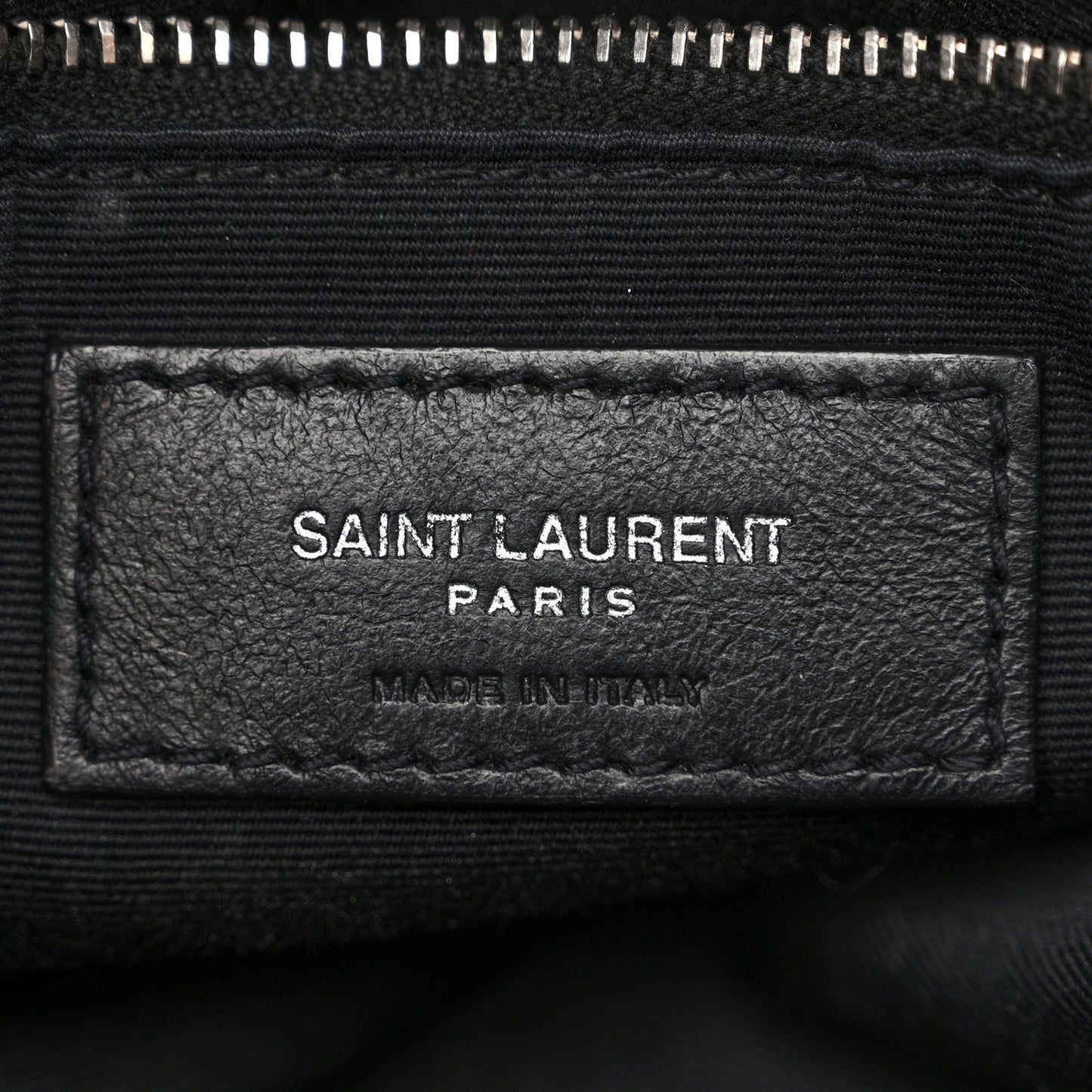 Lambskin Quilted Small Loulou Puffer Monogram Chain Satchel Black