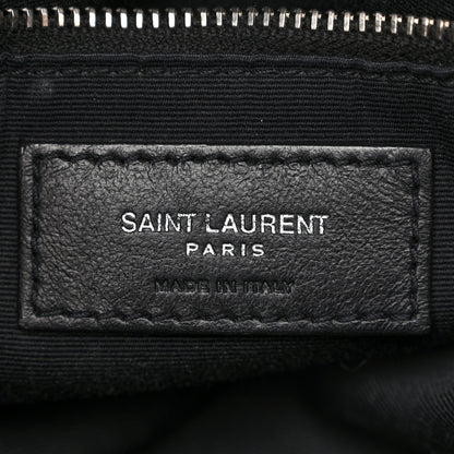 Saint Laurent Lambskin Quilted Small Loulou Puffer Monogram Chain Satchel Black 6 of 11