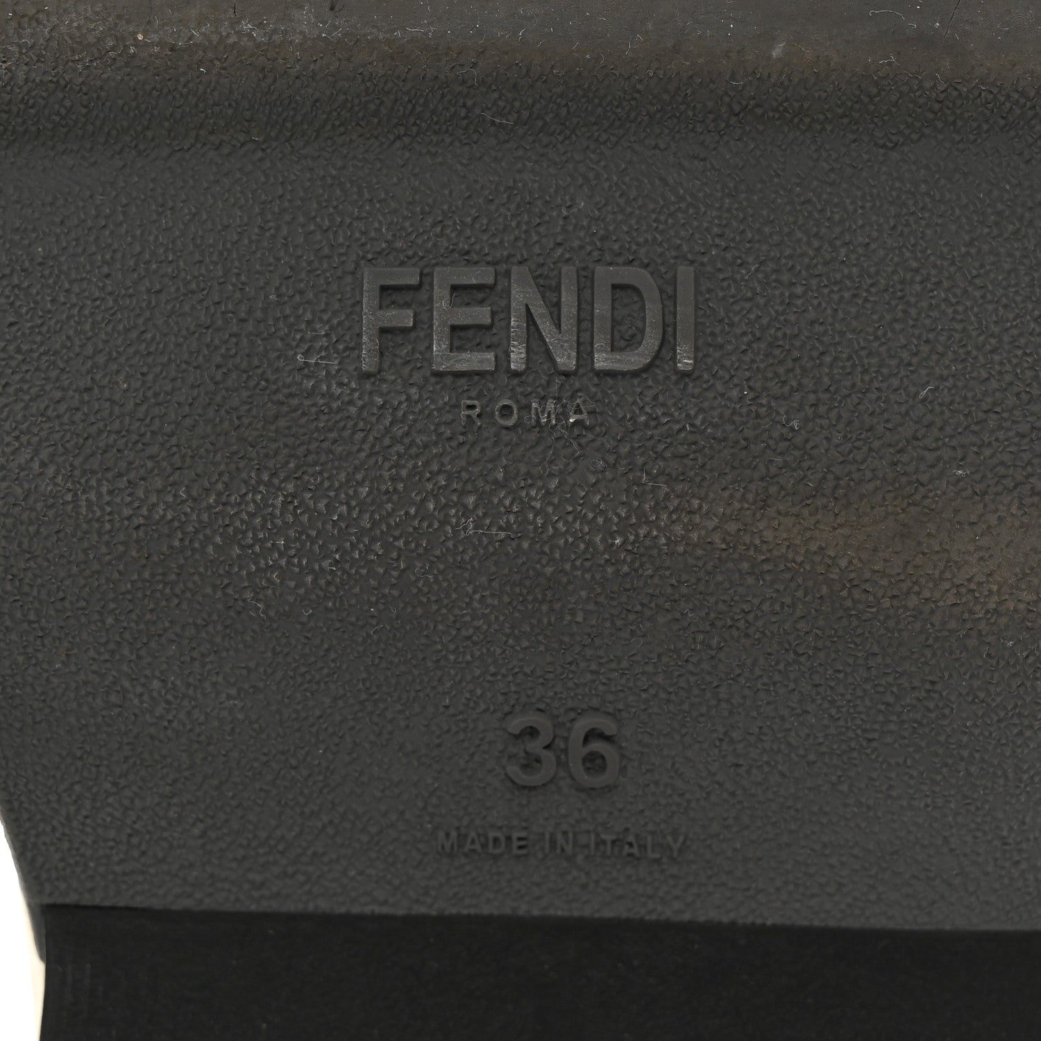 Fendi Stretch Yarn FF Stiff Band Rockoko Sneakers 36 Black White Tobacco 7 of 10