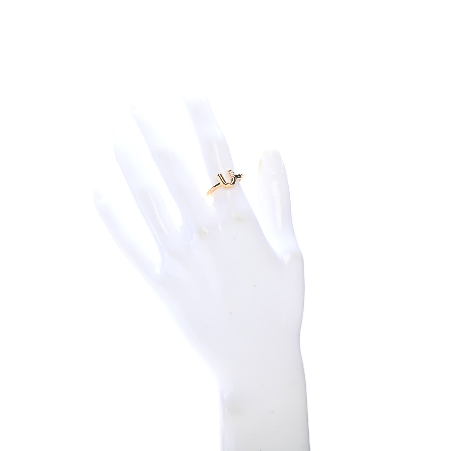 LV And Me Letter U Ring M Gold