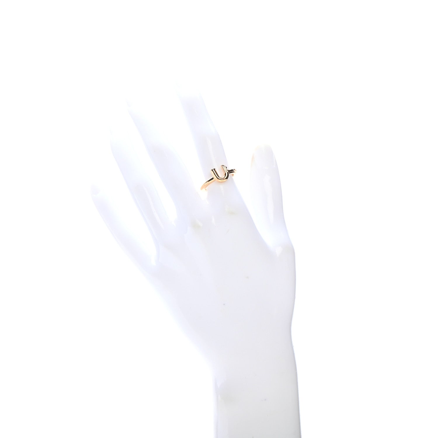 Louis Vuitton LV And Me Letter U Ring M Gold 2 of 6