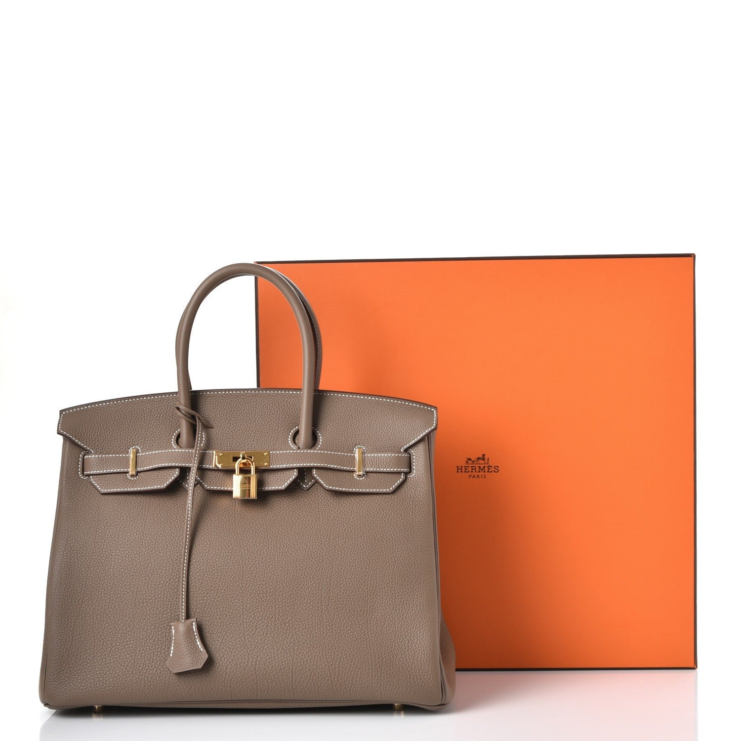 Hermes Togo Birkin 35 Etoupe 38 of 38