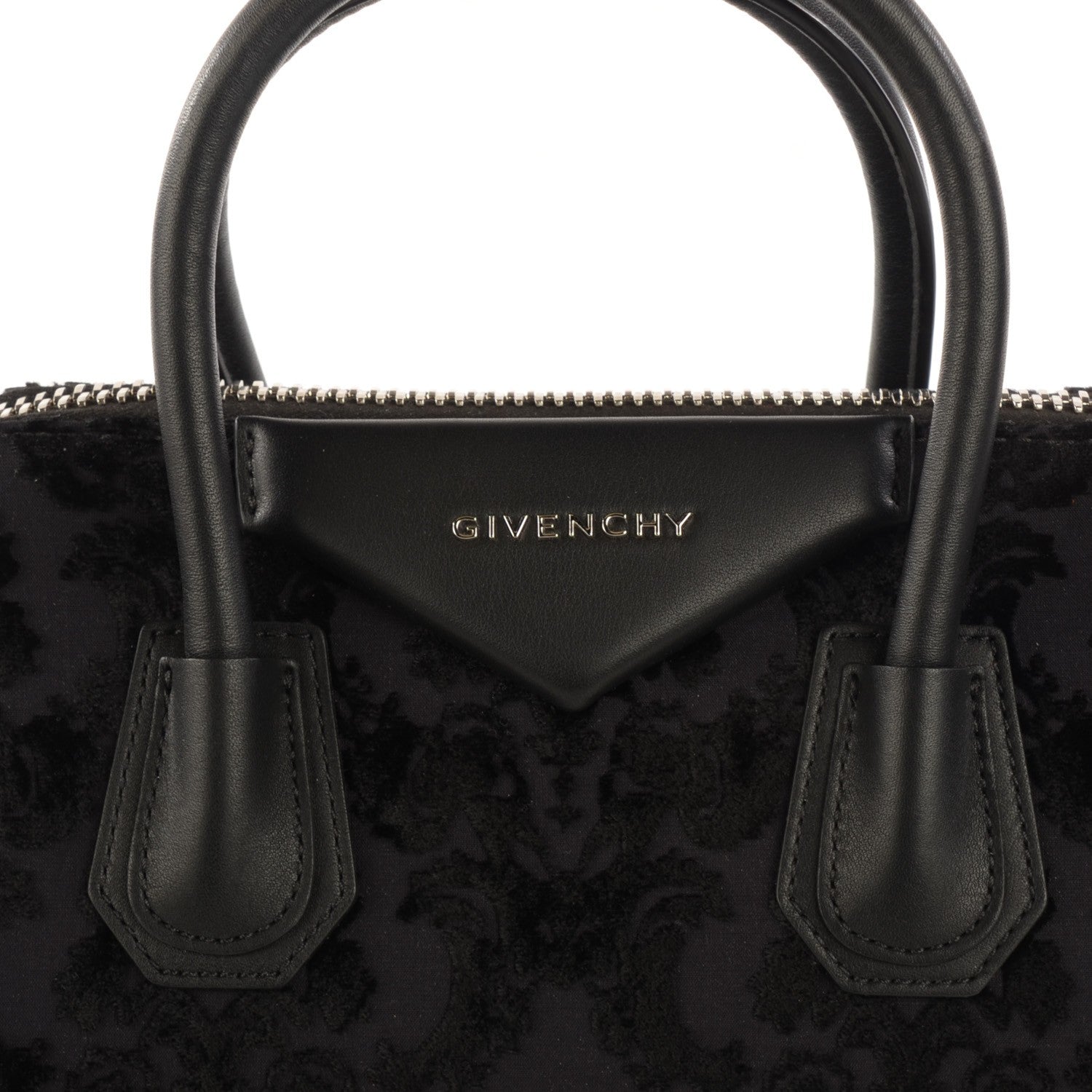 Givenchy Calfskin Velvet Small Devoree Antigona Black 9 of 9