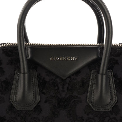 Givenchy Calfskin Velvet Small Devoree Antigona Black 9 of 9