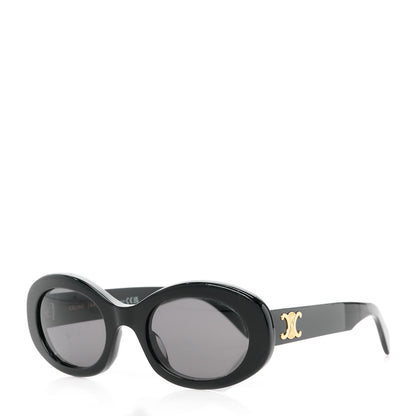 Celine Acetate Triomphe 01 Sunglasses CL 40194U Black 1 of 8