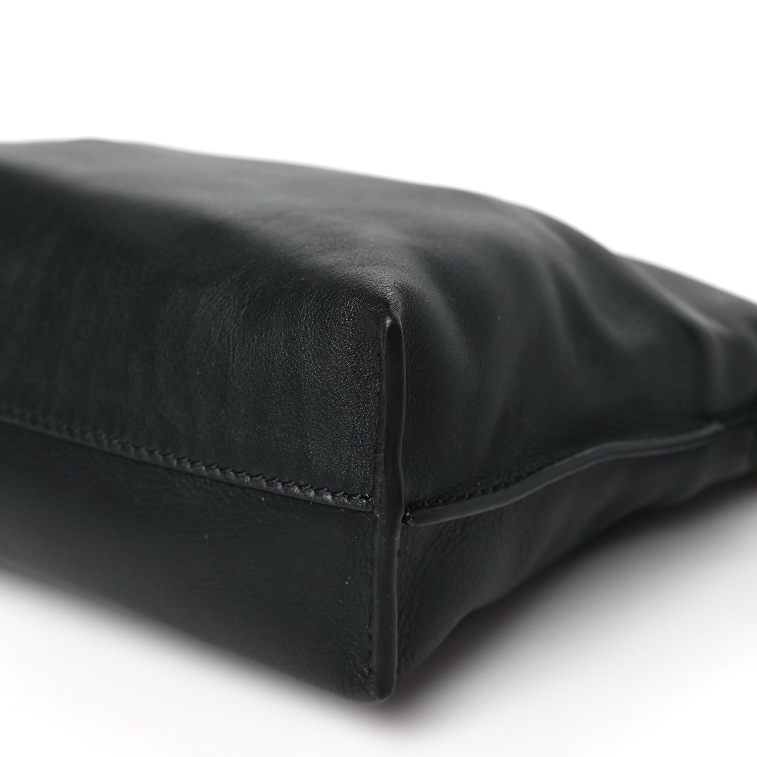 Loewe Mellow Nappa Donut Chain Flamenco Knot Clutch Black 10 of 10