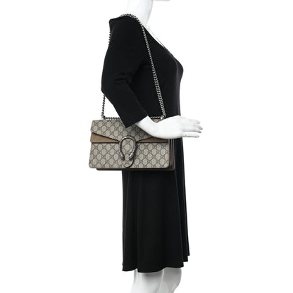 Gucci GG Supreme Monogram Small Dionysus Shoulder Bag Taupe 2 of 16