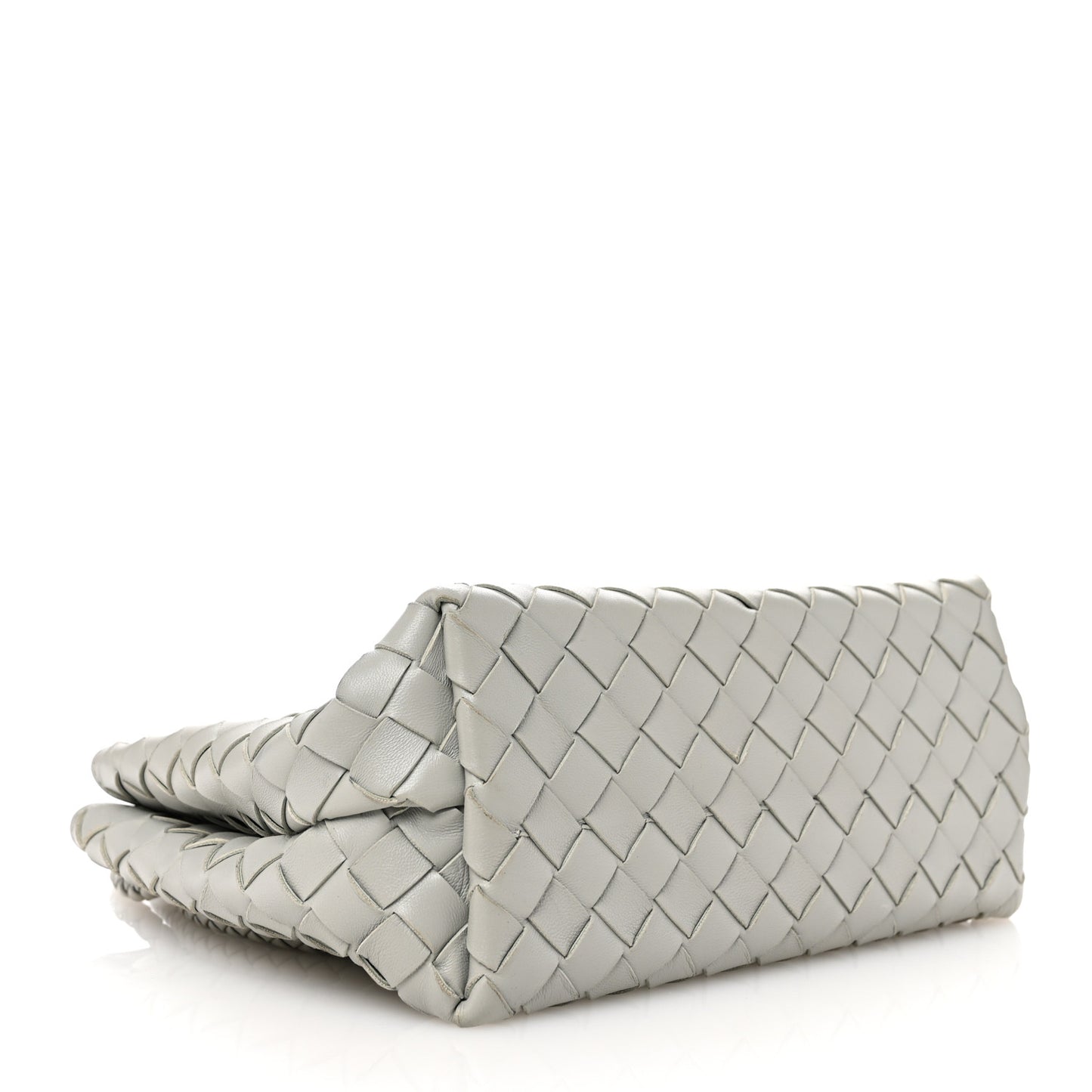 Nappa Intrecciato Small Andiamo Shoulder Bag Agate Grey