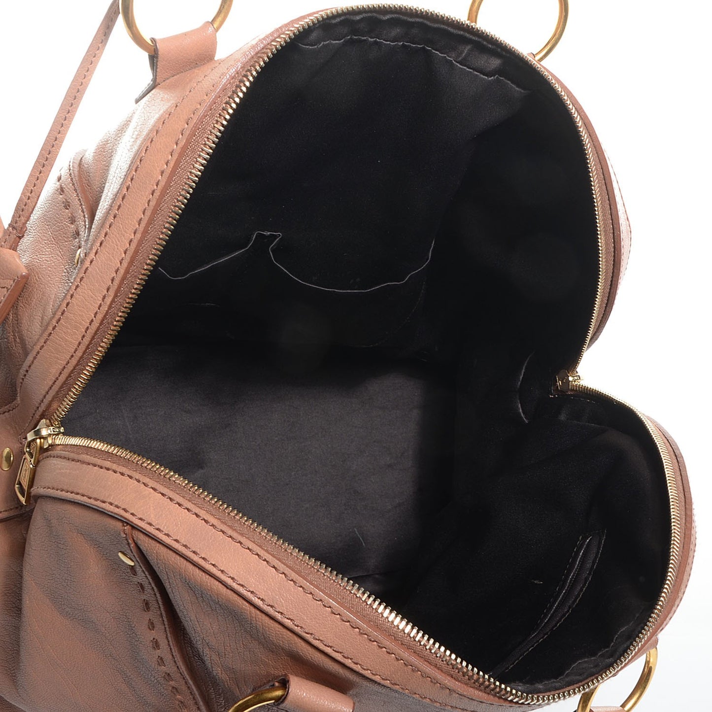 Leather Oversized Muse Beige
