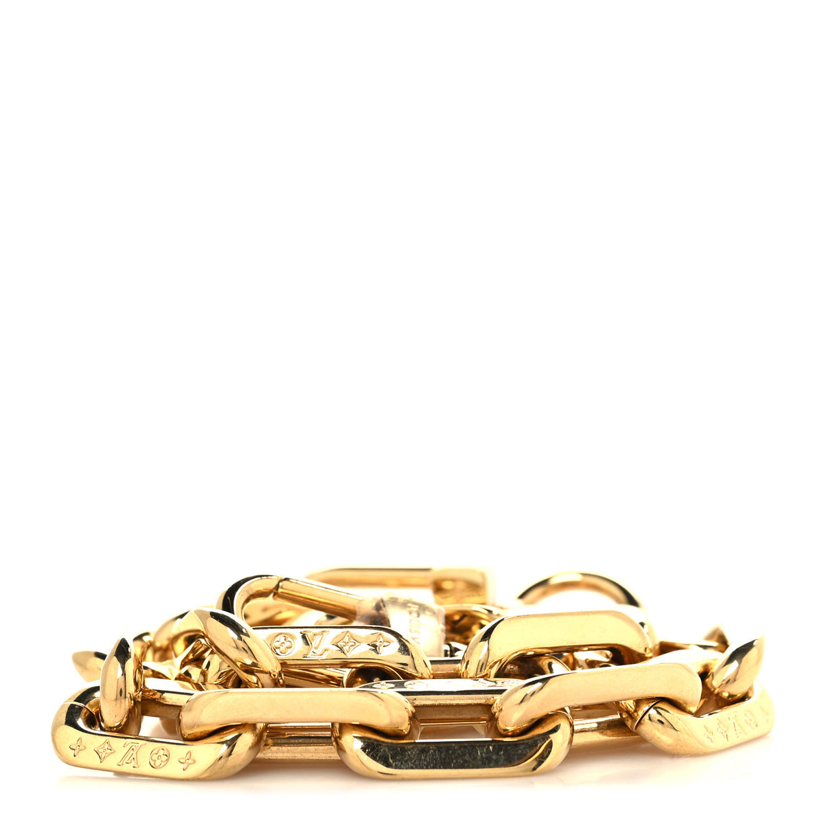 Metal Coussin Chain Strap Gold