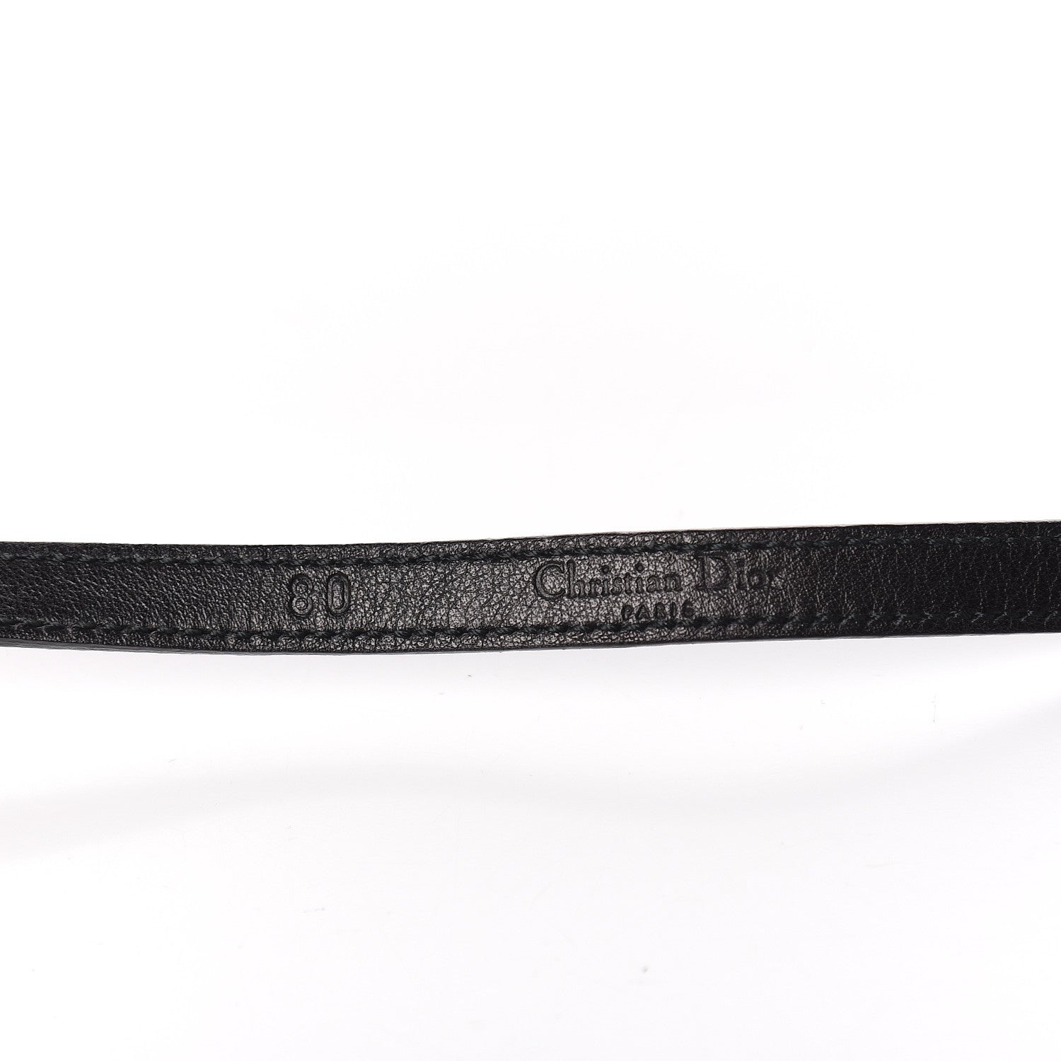Christian Dior Calfskin Gambler Dice Belt Black 7 of 8