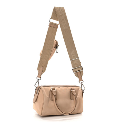 Prada Tessuto Nylon Saffiano Re-Edition 2005 Top Handle Crossbody Bag Cammeo 3 of 11