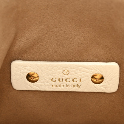 Gucci Grained Calfskin Softbit Medium Shoulder Bag White 6 of 9