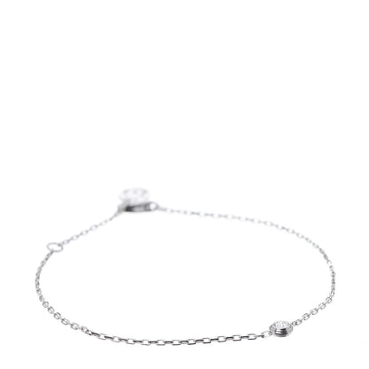 Cartier 18K White Gold Diamond SM D'Amour Bracelet 1 of 6