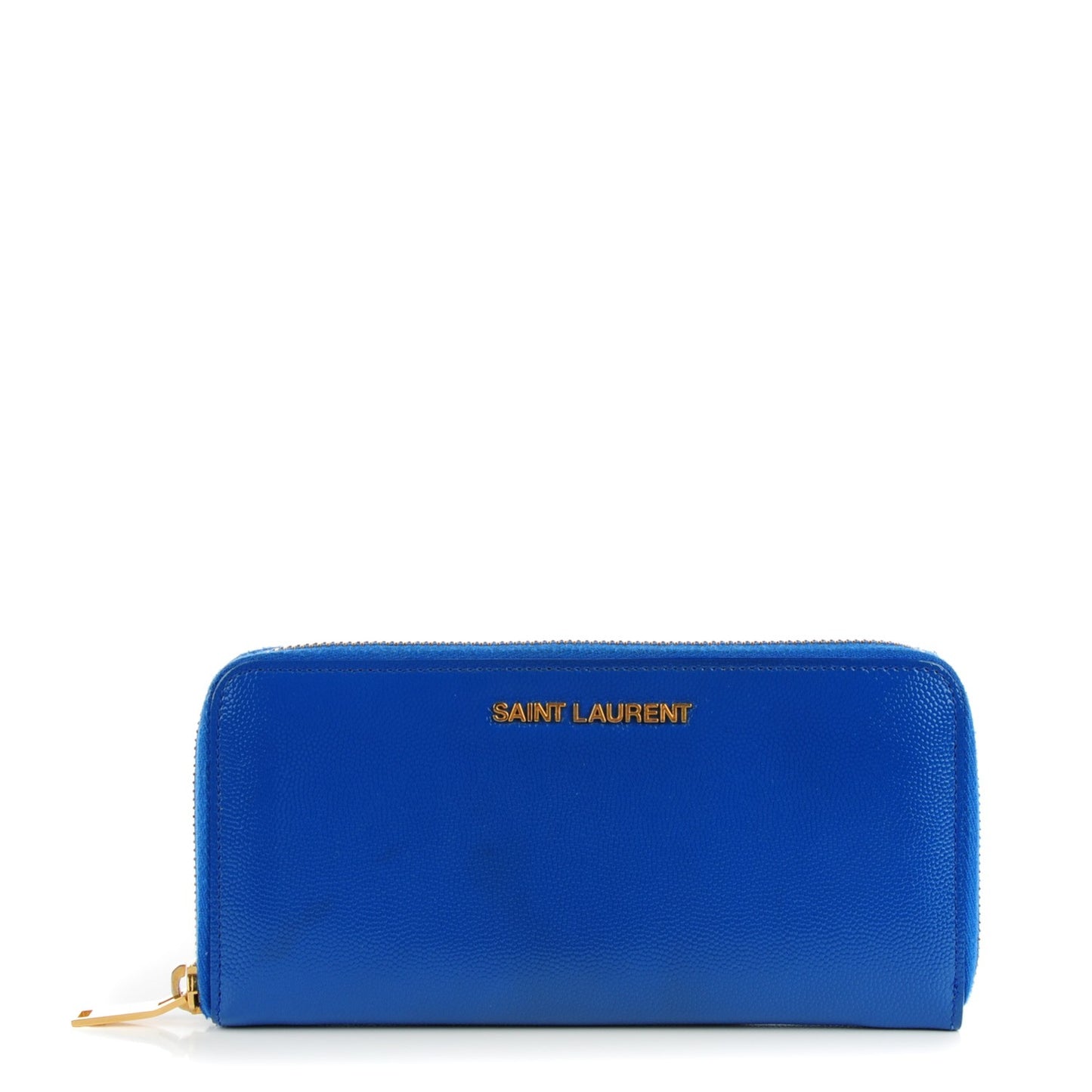 Grain De Poudre Classic Letters Zip Around Wallet Royal Blue