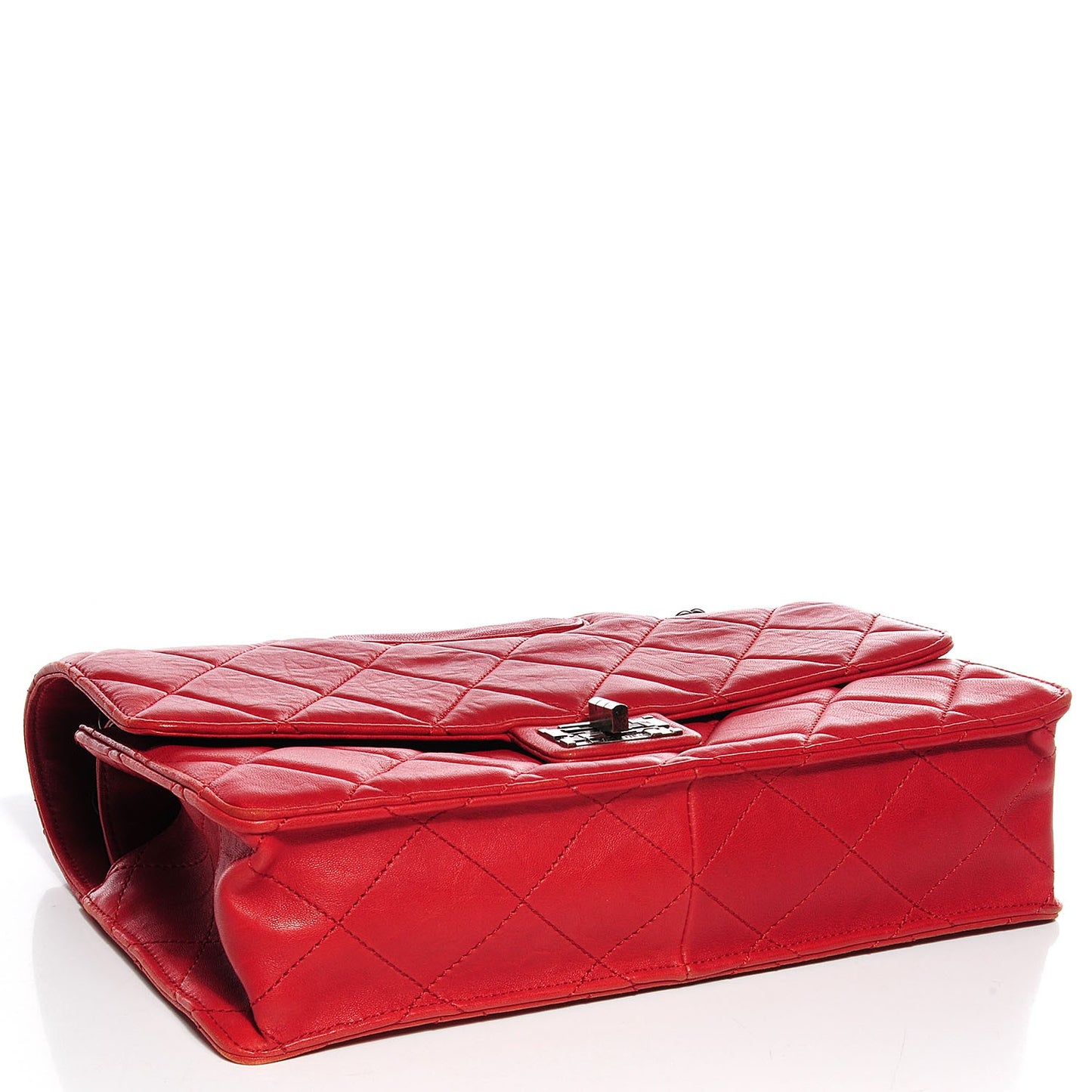 Washed Lambskin Jumbo Take Away Flap Red