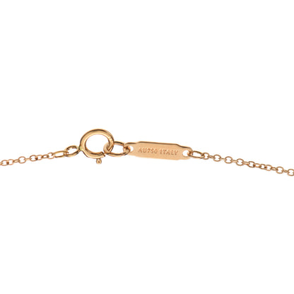 Tiffany 18K Rose Gold Diamond Small Atlas Open Pendant Necklace 4 of 6