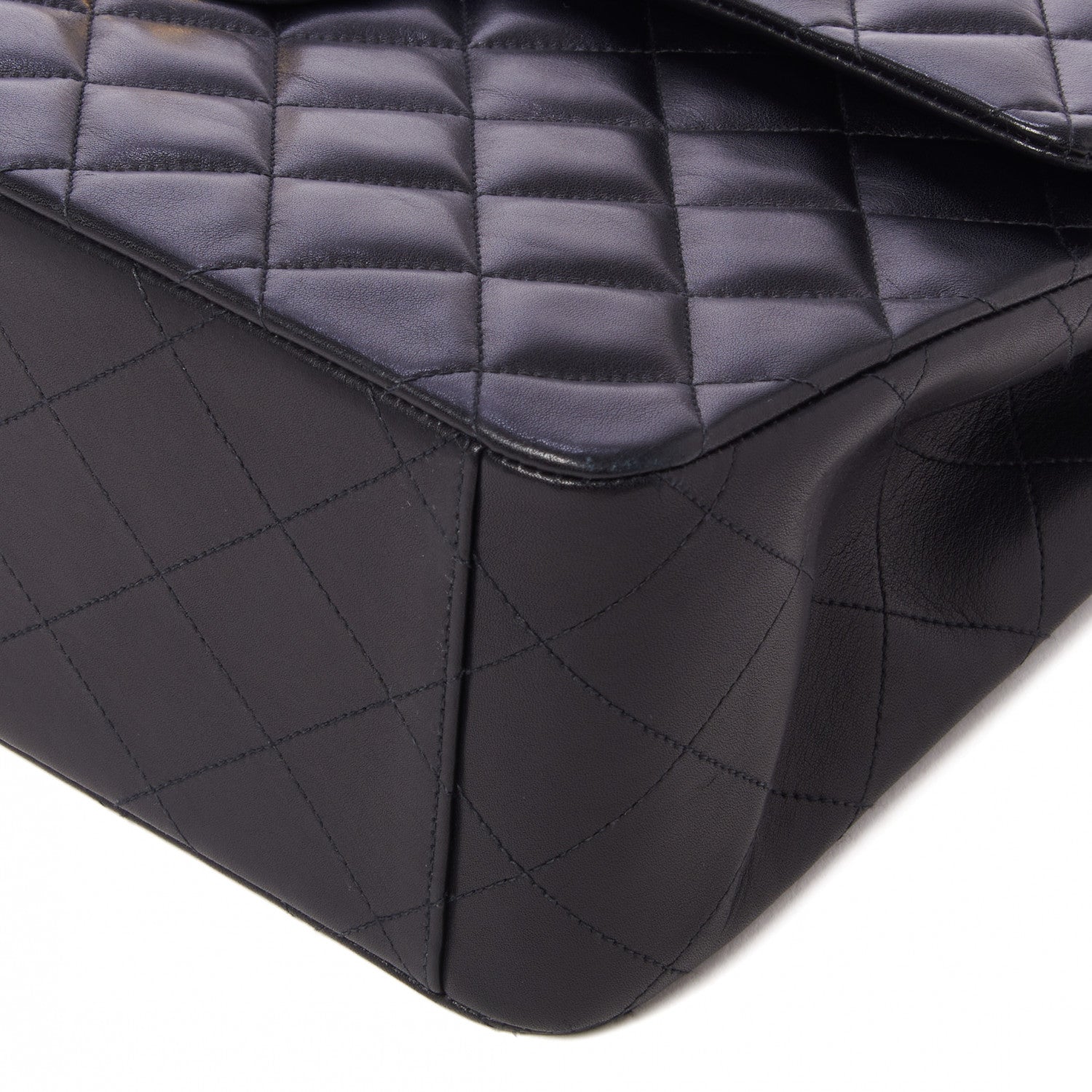 Chanel Lambskin Quilted XL Jumbo Single Flap Black 5 of 10