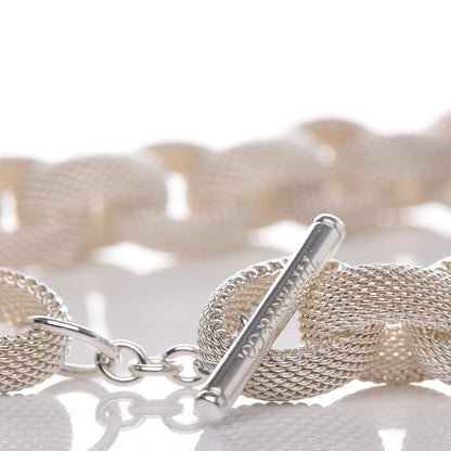 Tiffany Sterling Silver Somerset Mesh Link Necklace 4 of 5