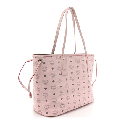 MCM Visetos Medium Liz Reversible Shopper Tote Powder Pink 4 of 16