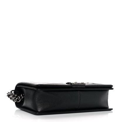 Chanel Caviar Quilted New Medium Boy Flap Black 4 of 10