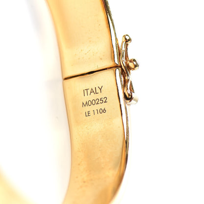 Louis Vuitton Brass Monogram Nanogram Cuff M Gold 6 of 6