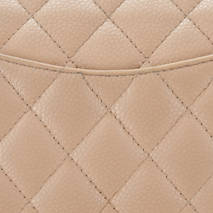 Chanel Caviar Quilted Medium Double Flap Beige Clair 11 of 13