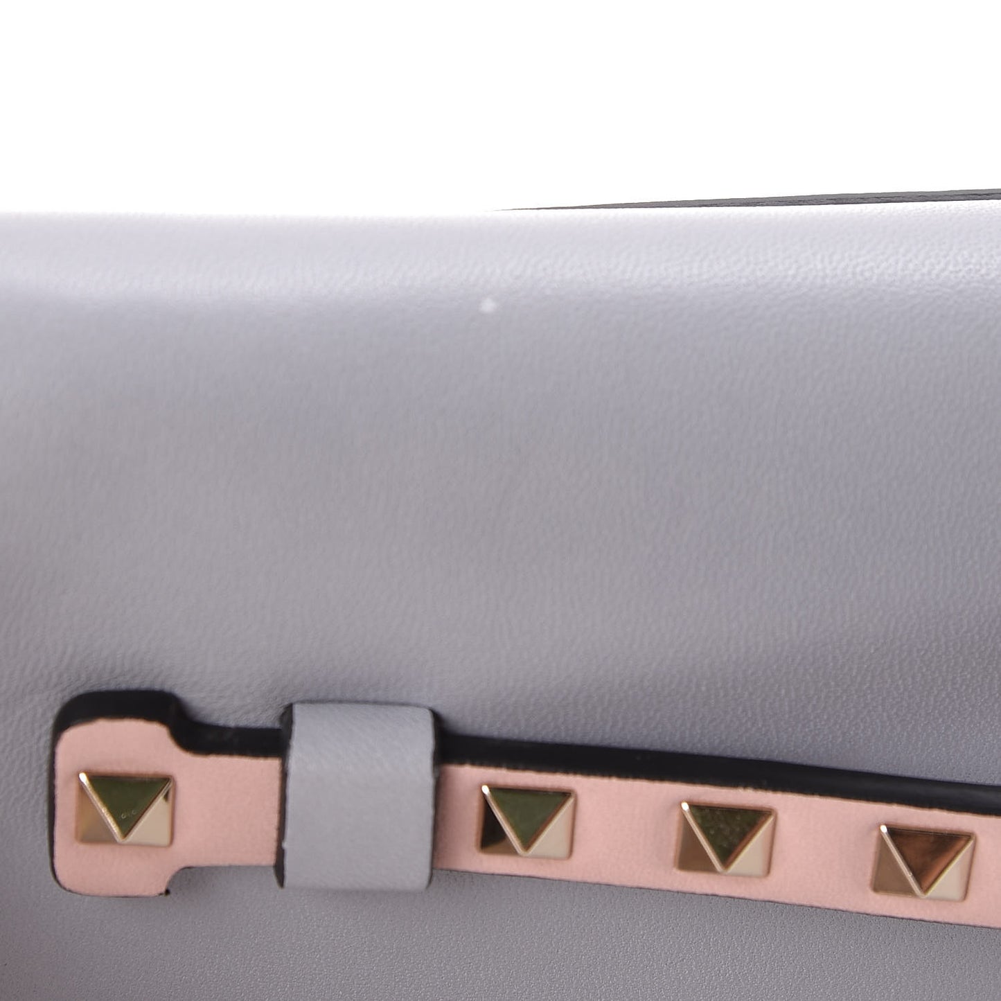 Nappa Watercolor Rockstud Wristlet Clutch Rose Green Yellow Sky