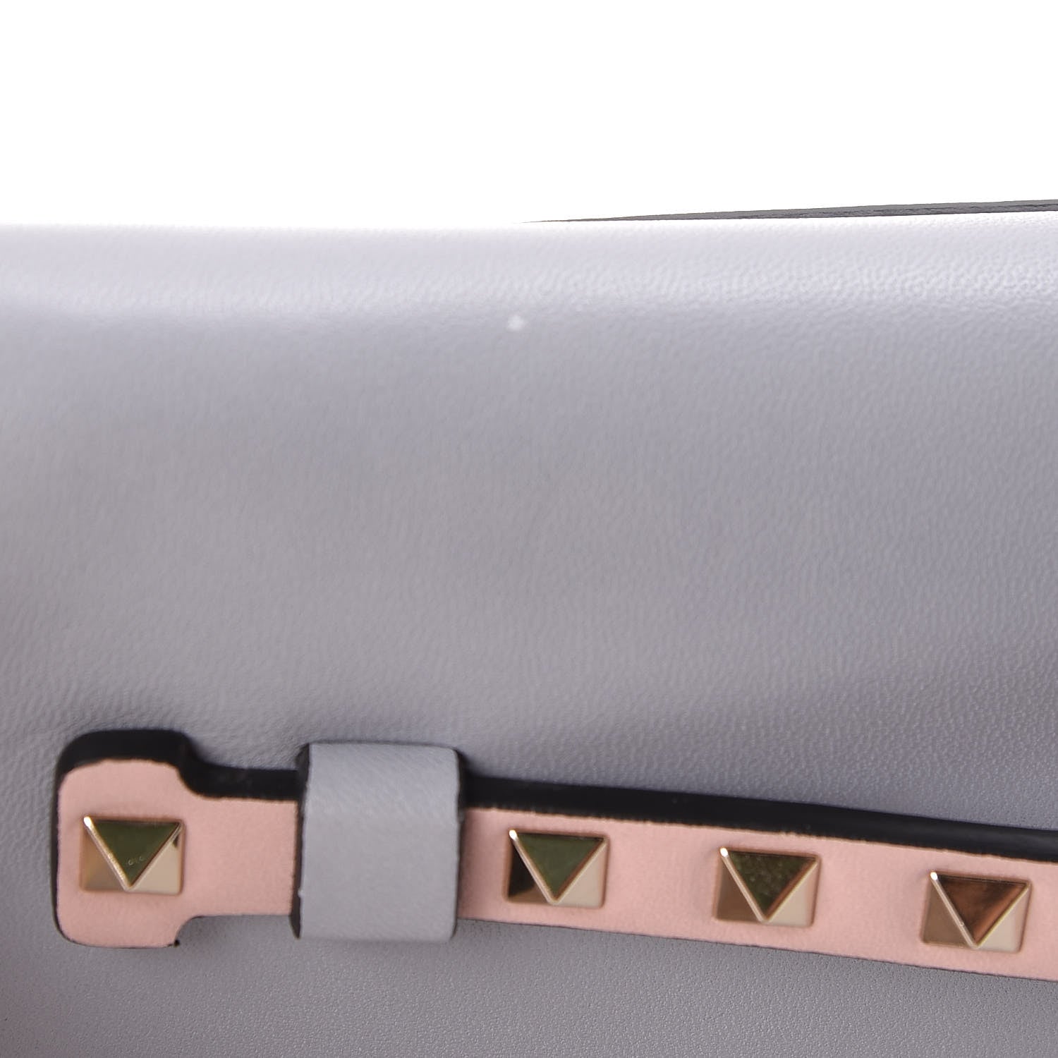 Valentino Garavani Nappa Watercolor Rockstud Wristlet Clutch Rose Green Yellow Sky 7 of 8