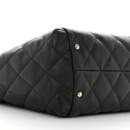Chanel Caviar Quilted Large Shopping Tote Black 10 of 13