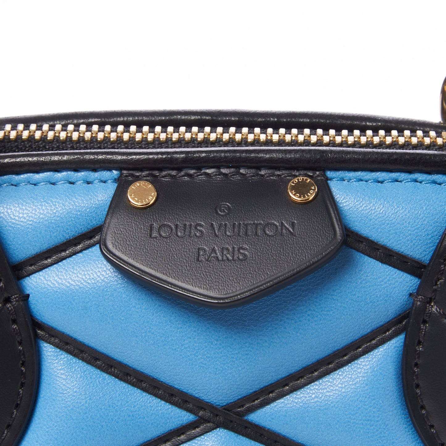 Lambskin Malletage Alma BB Bleuet