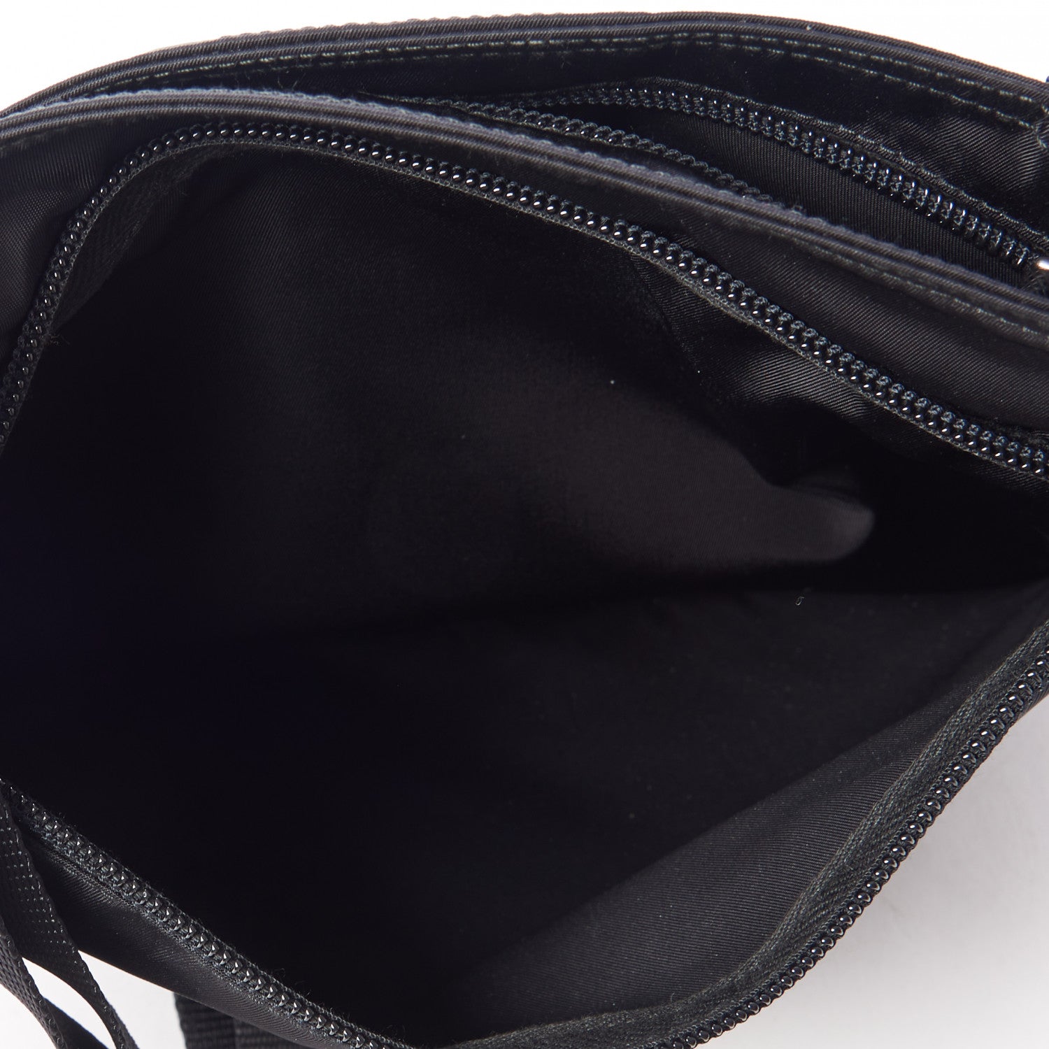 Prada Nylon Vela Flat Messenger Bag Black 8 of 10