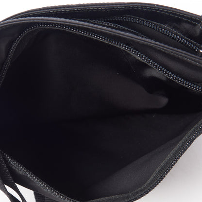Prada Nylon Vela Flat Messenger Bag Black 8 of 10
