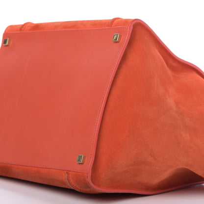 Celine Nubuck Medium Phantom Luggage Bright Orange 7 of 14