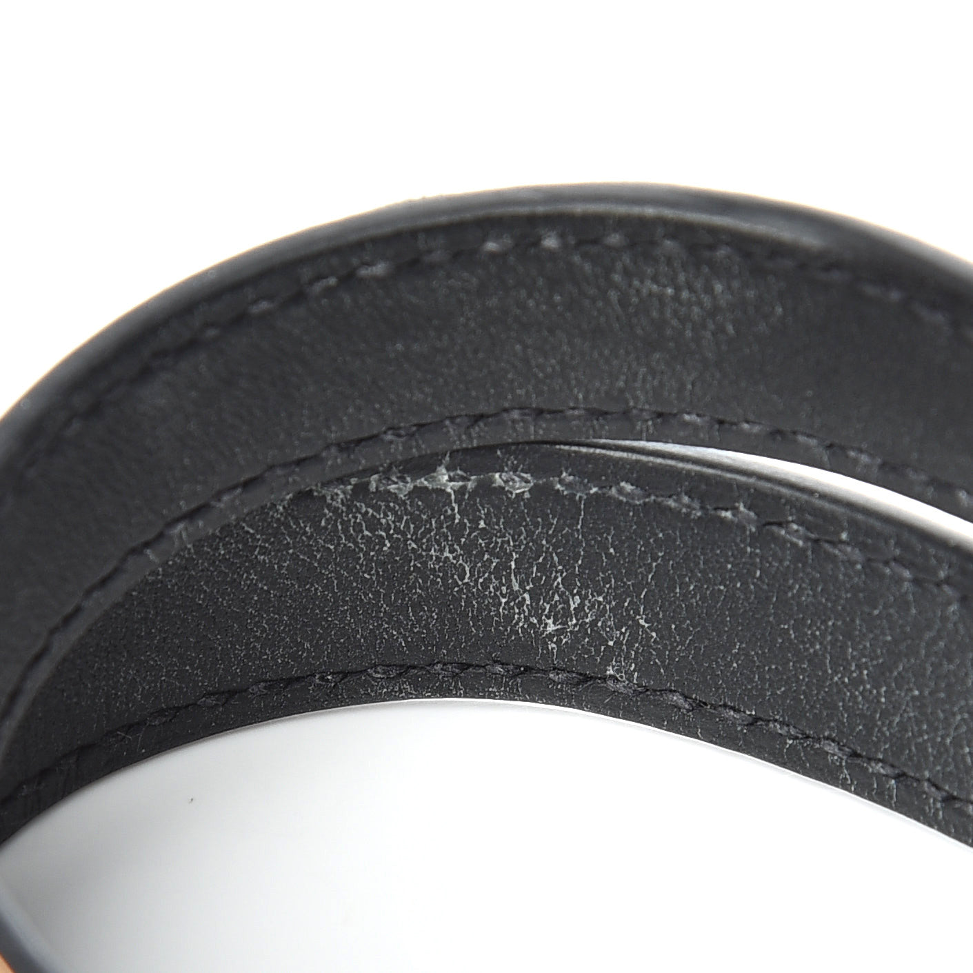 Epsom Kelly Double Tour Bracelet M Black