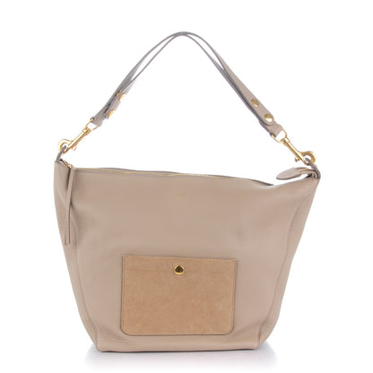 Celine Crisp Calfskin Medium Zipped Hobo Dune 1 of 7