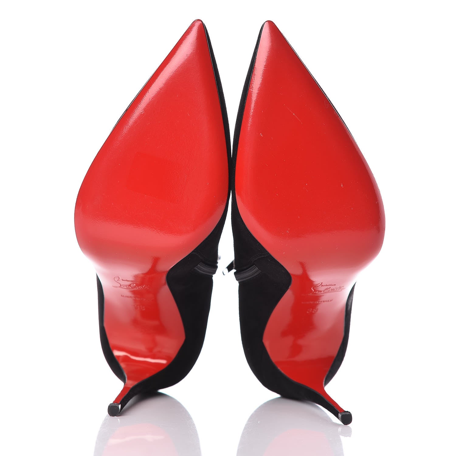 Christian Louboutin Suede So Kate Booty 100 Ankle Boots 38 Black 5 of 11