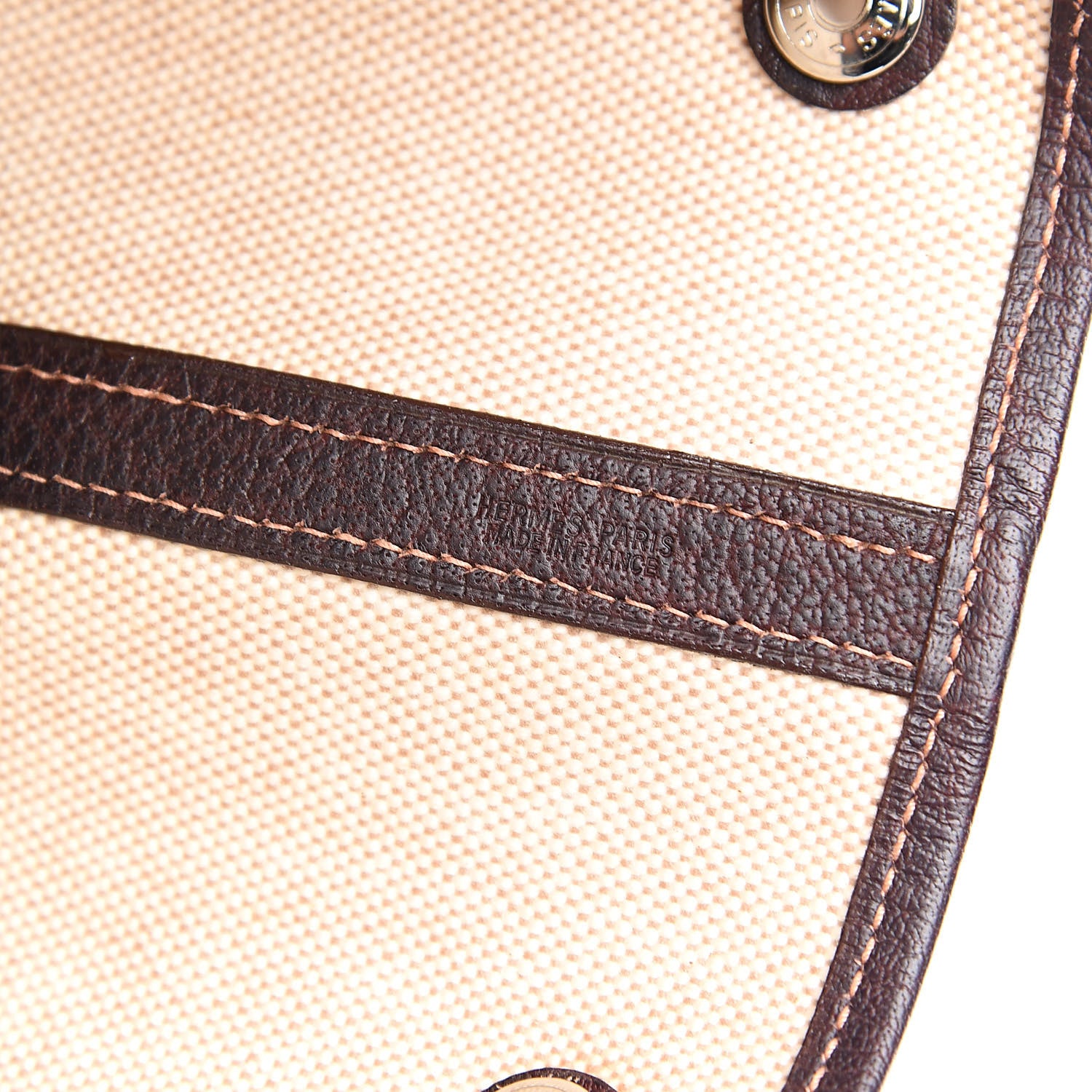 Hermes Toile Buffle Gala Garden Party Tote 49 GM Marron Fonce 6 of 15