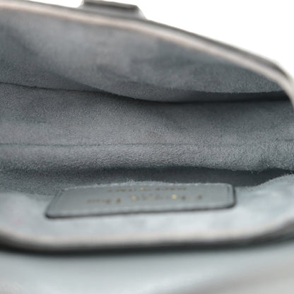 Christian Dior Goatskin Micro Saddle Bag Cloud Blue 5 of 10