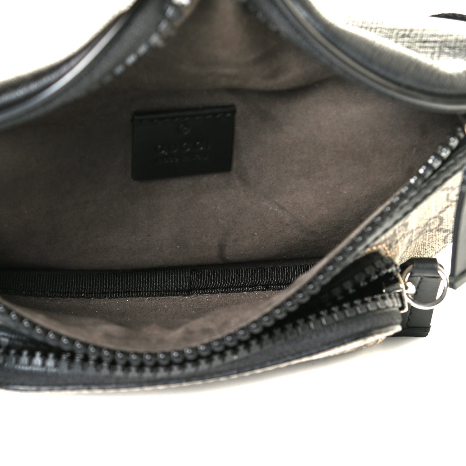 Gucci GG Supreme Monogram Belt Bag Black 4 of 6