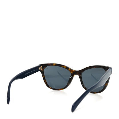 Prada Acetate Cat Eye Sunglasses SPR 21S Tortoise Blue 4 of 6