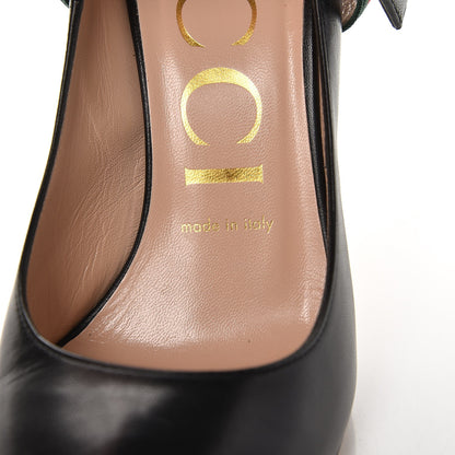 Gucci Malaga Kid Sylvie High Heel Pumps 37 Black 7 of 11