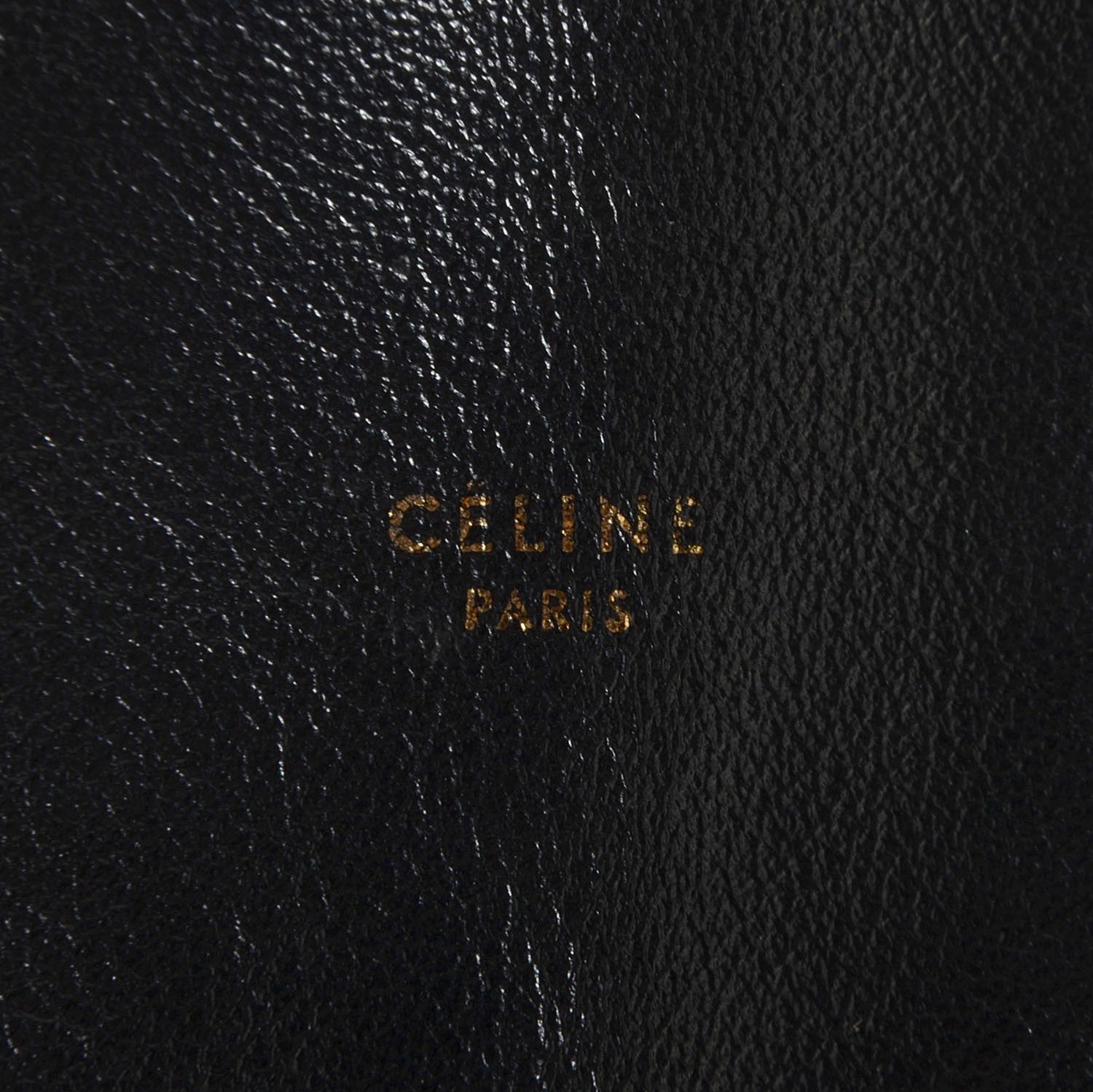 Celine Lambskin Horizontal Cabas Black 10 of 10