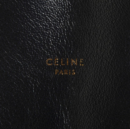 Celine Lambskin Horizontal Cabas Black 10 of 10