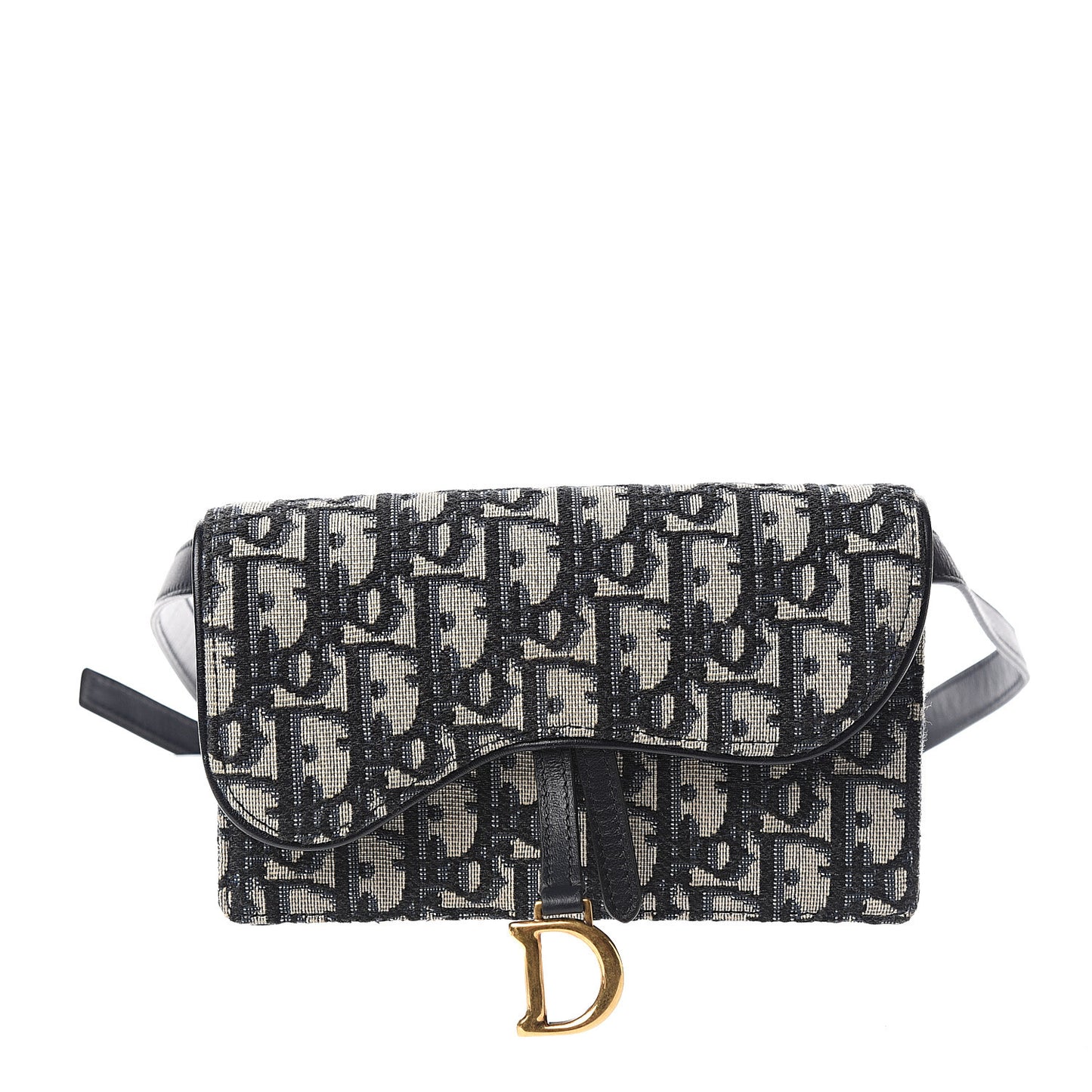 Oblique Saddle Belt Bag Blue