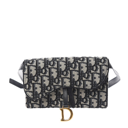 Christian Dior Oblique Saddle Belt Bag Blue 1 of 11