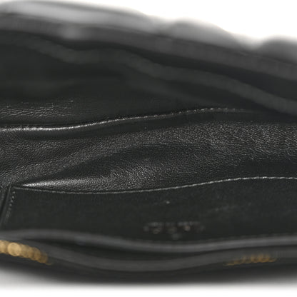 Gucci Lambskin Quilted Mini GG Milano Top Handle Shoulder Bag Black 5 of 12